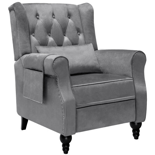 House of Hampton® Eugie 30.1" W Velvet Recliner Wayfair